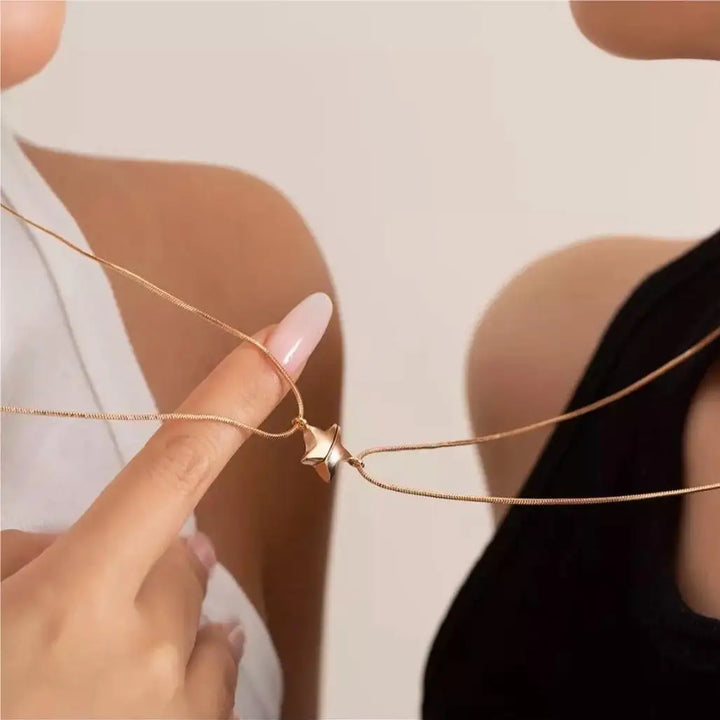 Skanto | Dainty Magnetic Star Necklace Pair