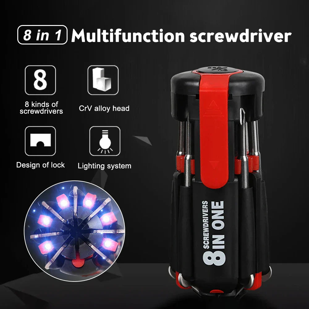 Bright Fix 8in1 LED Multi-Tool Screwdriver | Skanto