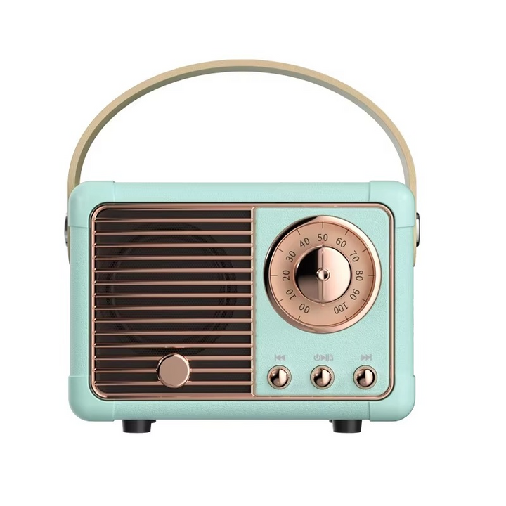 Skanto | Vintage-style trådløs Bluetooth-høyttaler med subwoofer
