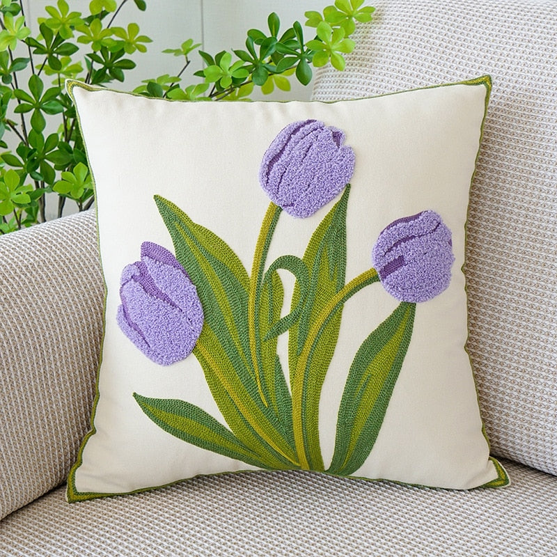 Brodert tulipanputeomslag | Skanto