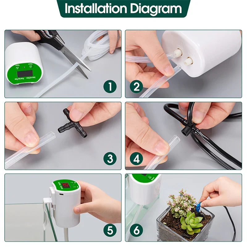 Skanto | Automatisk Plantevanningssystem med USB – Effektiv Dryppvanning
