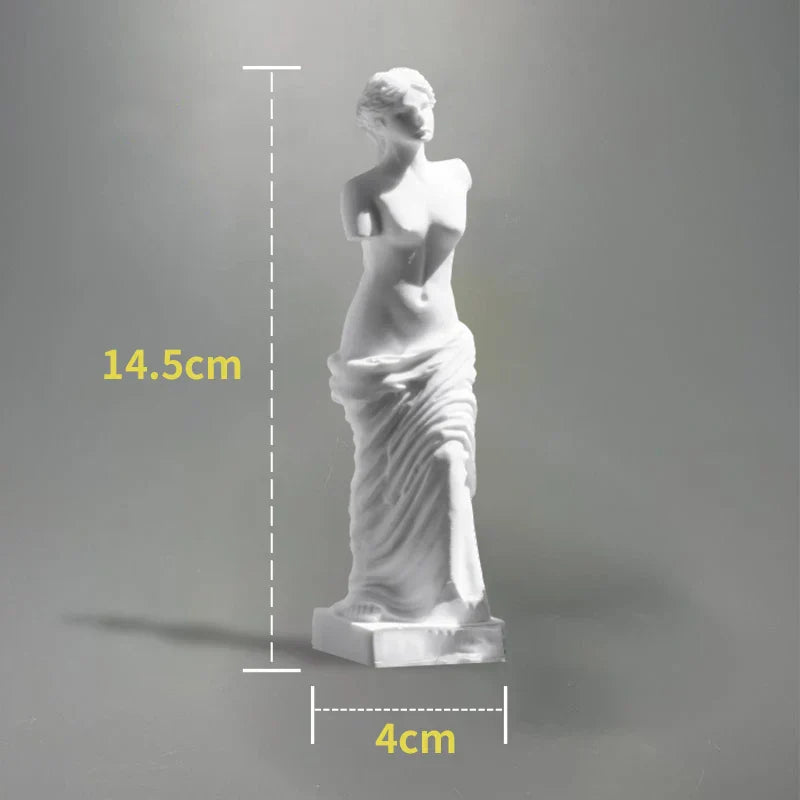 Skanto | Nordisk INS Stil Karakter Gips Statue DIY Malt Skisse Fotografi Rekvisitter Bord Dekorasjoner Hjem Kunst Gips Dekorasjon