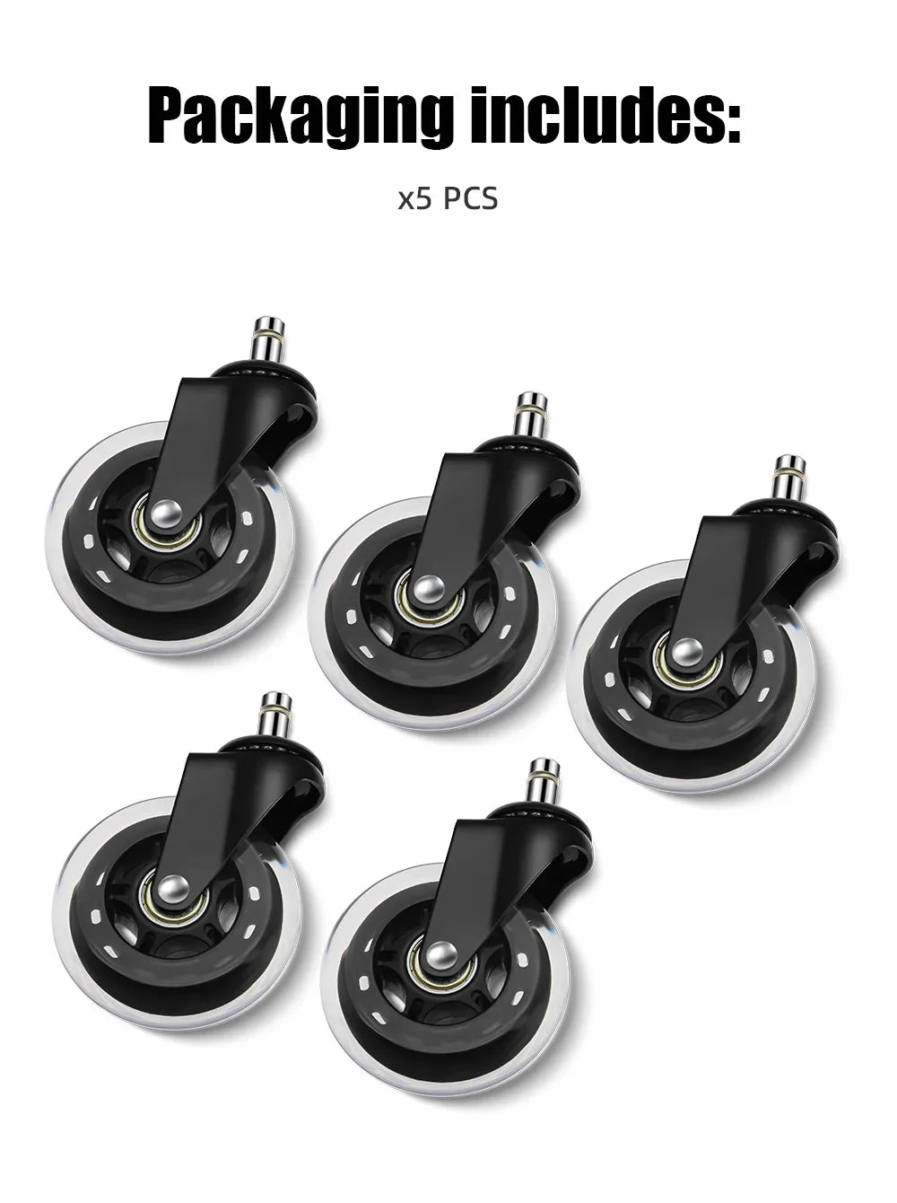 Skanto | Svivelruller Kontorstolhjul  5PCS