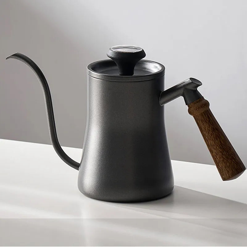 Skanto | GIANXI Hånd Punch Kanne med Lokk Drypp Svanenakke Tut Kaffe Vannkoker Lang Åpning Kaffe Maskin Kaffe Tilbehør