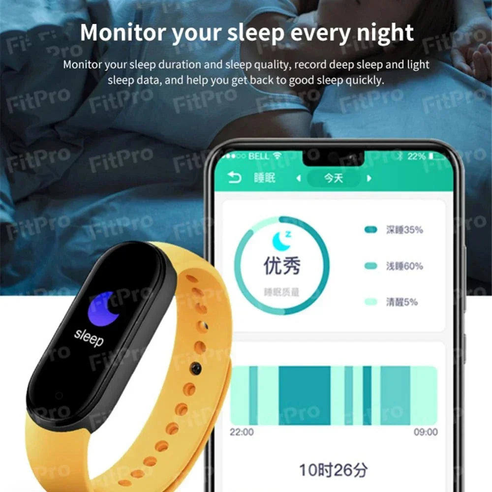 Norvo | M7 Smartklokke Menn Kvinner Smartband Puls Smartklokke Fitness Tracker Blodtrykk Sport Smartarmbånd for xiaomi iPhone
