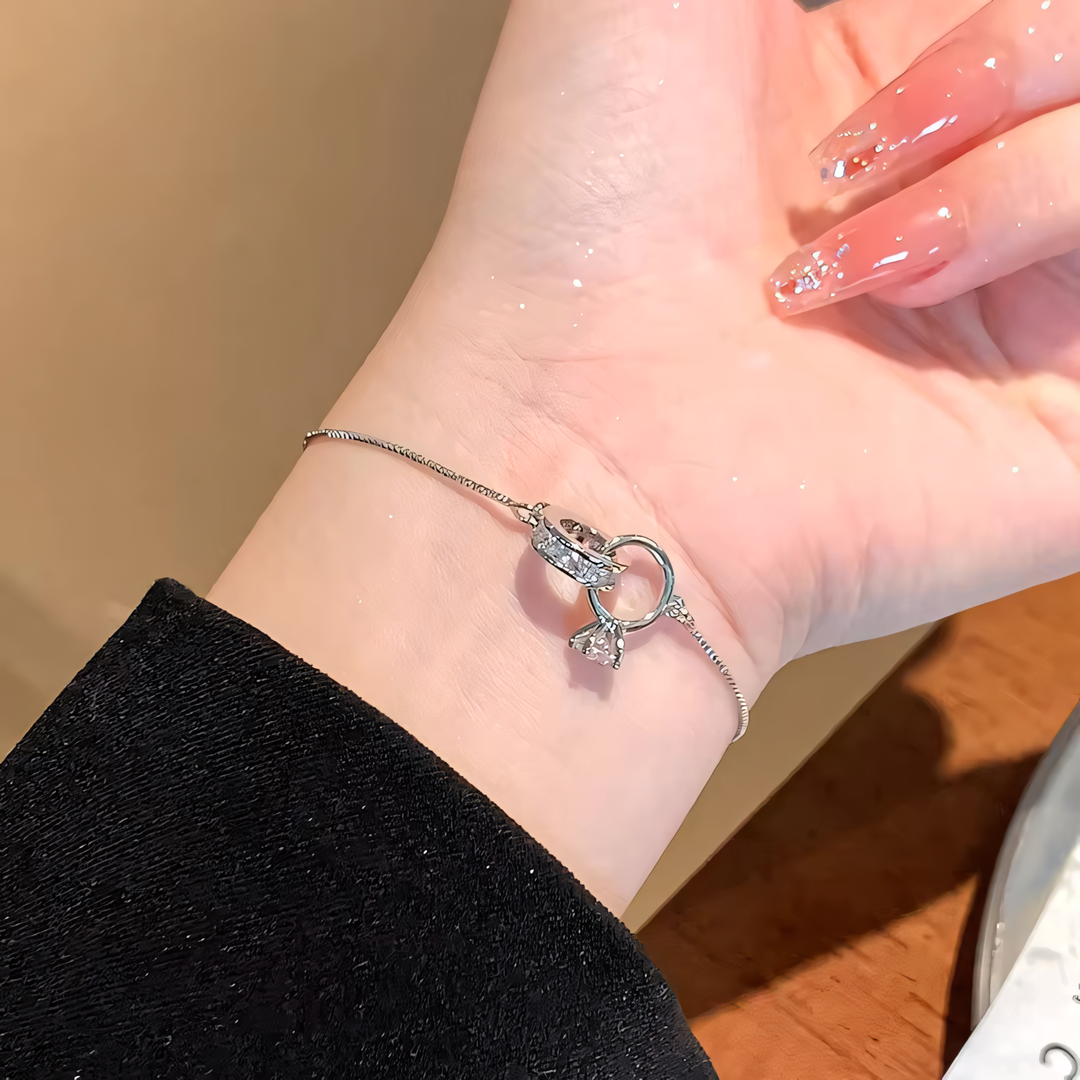 Skanto | Delikat Evig Lenked Diamant Armbånd