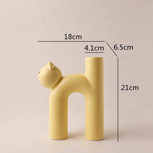 Skanto | Mini Katt Elegant Minimal H-form Blomster vase