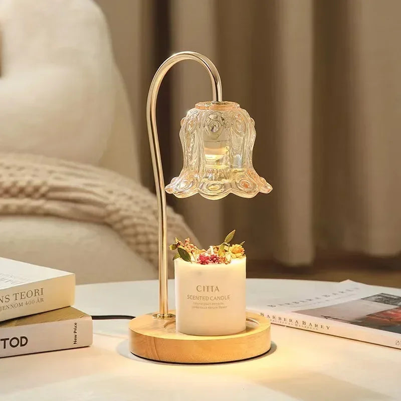 Skanto | Blomformet Varm Publikum Stearinlys Varmer Lampe