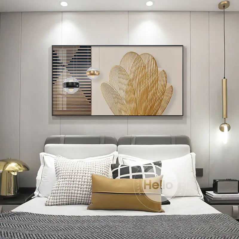 Modern Aesthetic Abstract Sun & Moon Wall Art Fine Art Canvas Prints Pictures for Luxury Loft Living Room Dining Room Lifestyle Art Decor | Skanto
