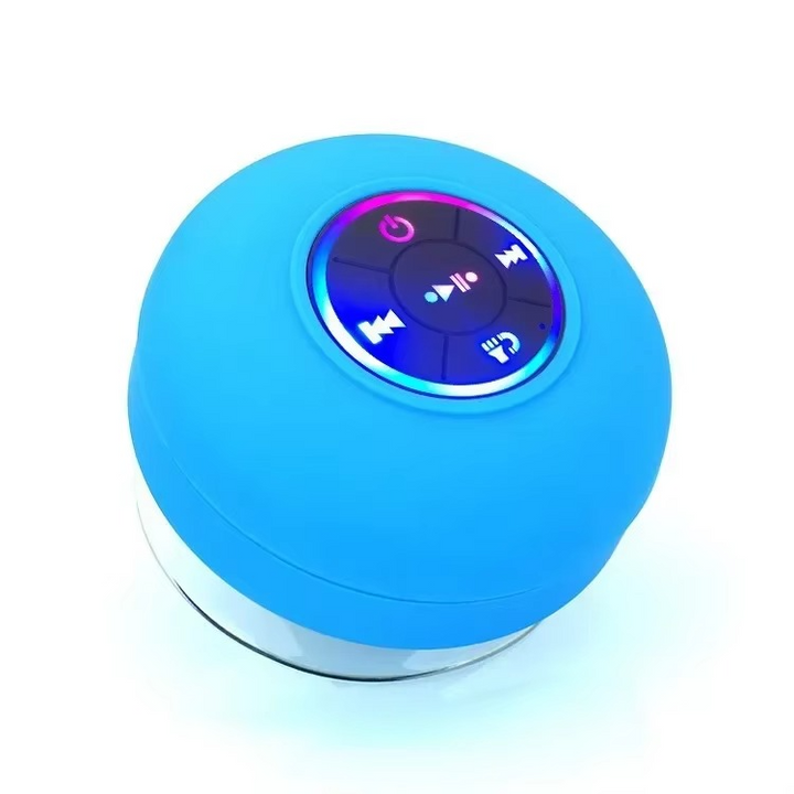 Skanto | Vanntett Bærbar Bluetooth Høyttaler med LED-Lys og Sugekop