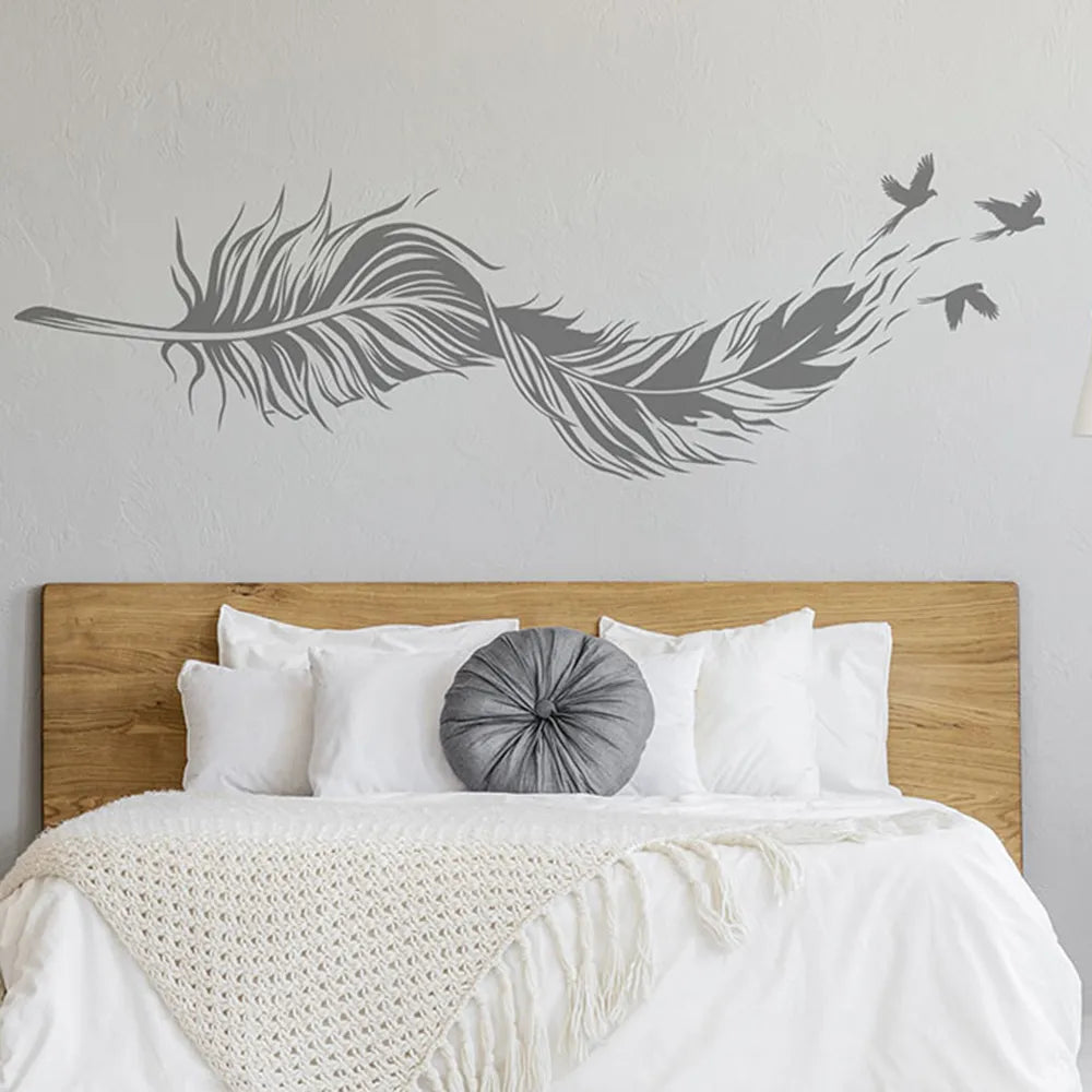 Skanto Birds Of A Feather Vinyl Wall Sticker for Bedroom Living Room Removable Peel & Stick Wall Decal for Creative DIY Home Decor | Skanto