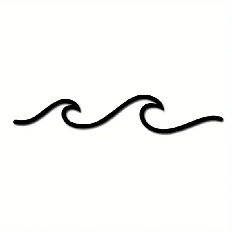 Minimalist Metal Ocean Wave Art 3D Wall Decor for Living Room Bedroom Modern Home Interior Styling | Skanto