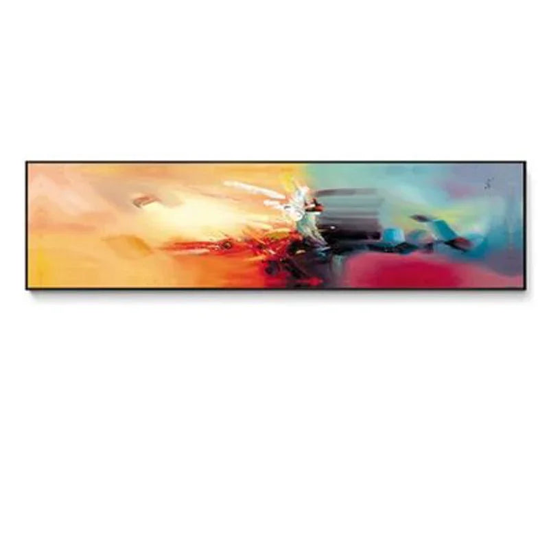 Modern Abstract Wide Format Wall Art Fine Art Canvas Print Pictures for Living Room Over Sofa Art for Bedroom Over Bed | Skanto