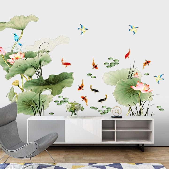 Skanto | Modern Blossom Lotus Selvklebende Veggklistremerke