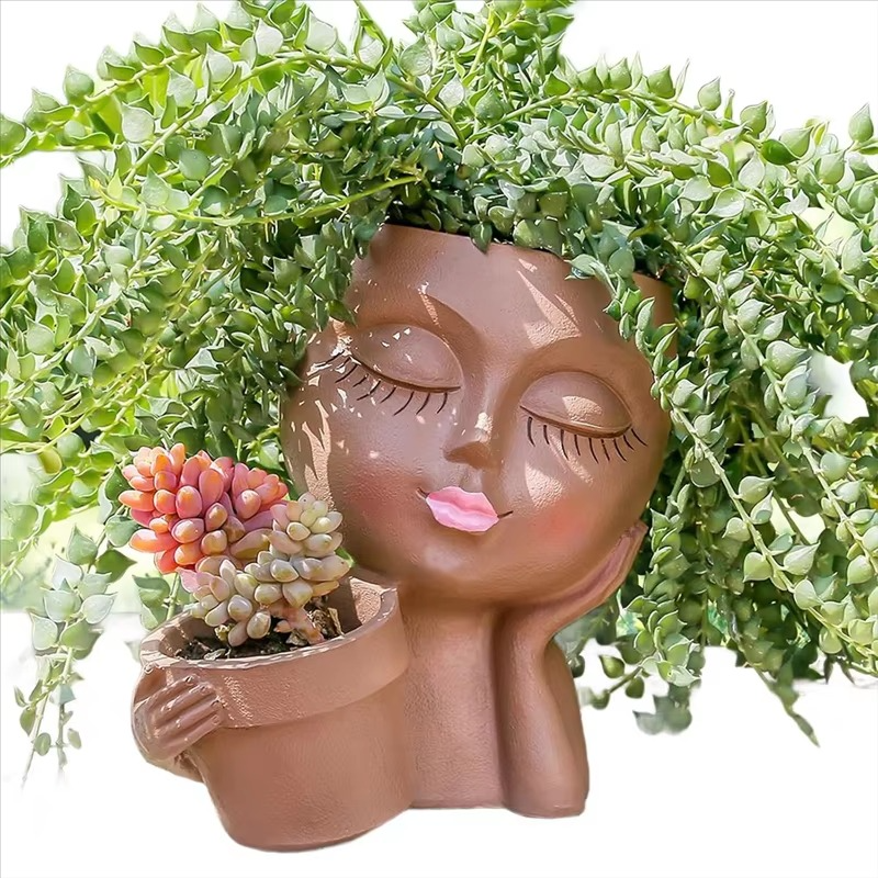 Skanto | Chic Dual Face Hodeplanter for Innendørs og Utendørs Bruk