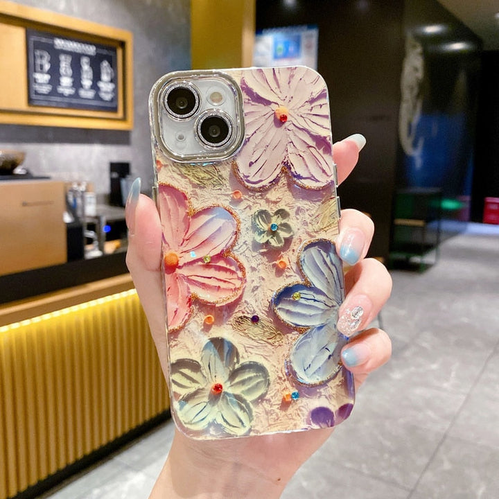 Skanto | Flower Glow Myk Støtsikker iPhone Deksel