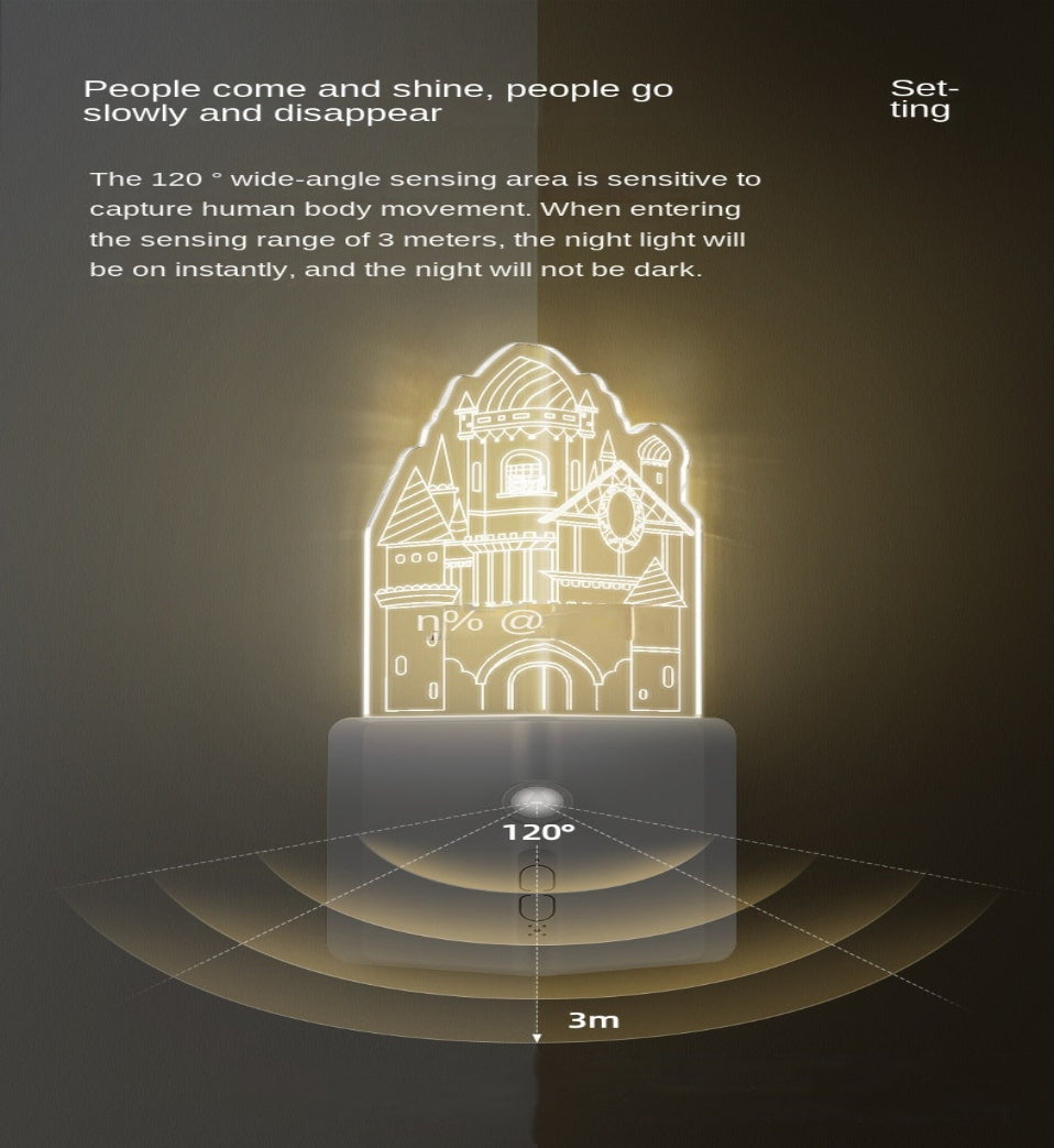 Skanto | 3D LED Oppladbar Vegg Nattlampe