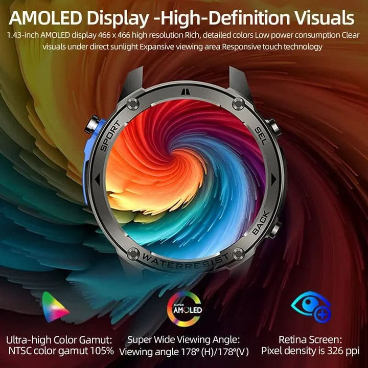 Skanto | Utendørs smartklokke med GPS, kompass og helsetilsyn