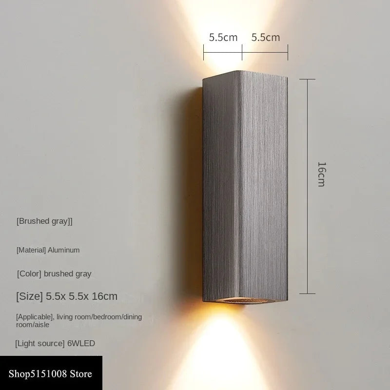 LumiGlow - Stillegående LED Vegglampe med Varme og Kjølige Lys | Skanto
