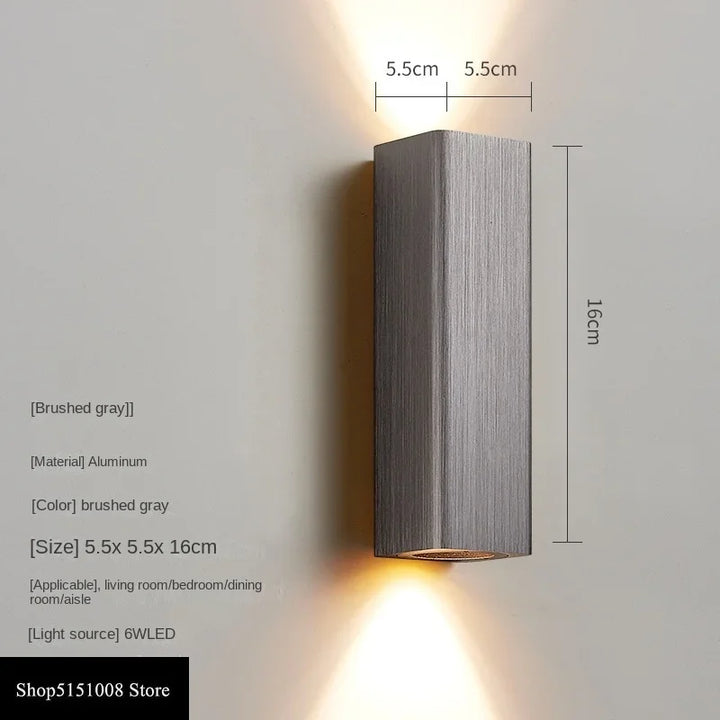 LumiGlow - Stillegående LED Vegglampe med Varme og Kjølige Lys | Skanto