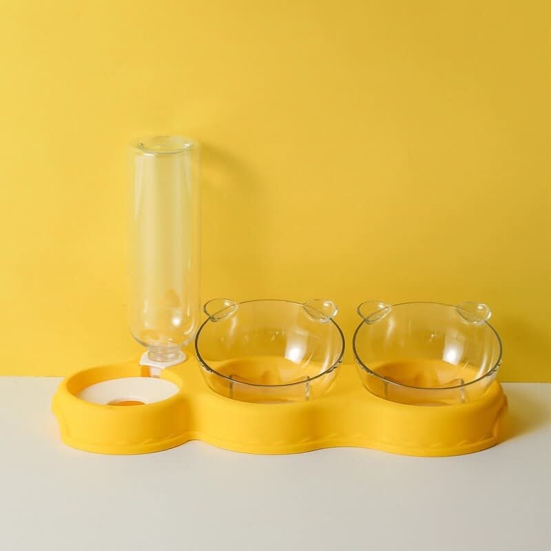 Norvo | 3-i-1 matingstasjon med drikkedispenser & hevet skål