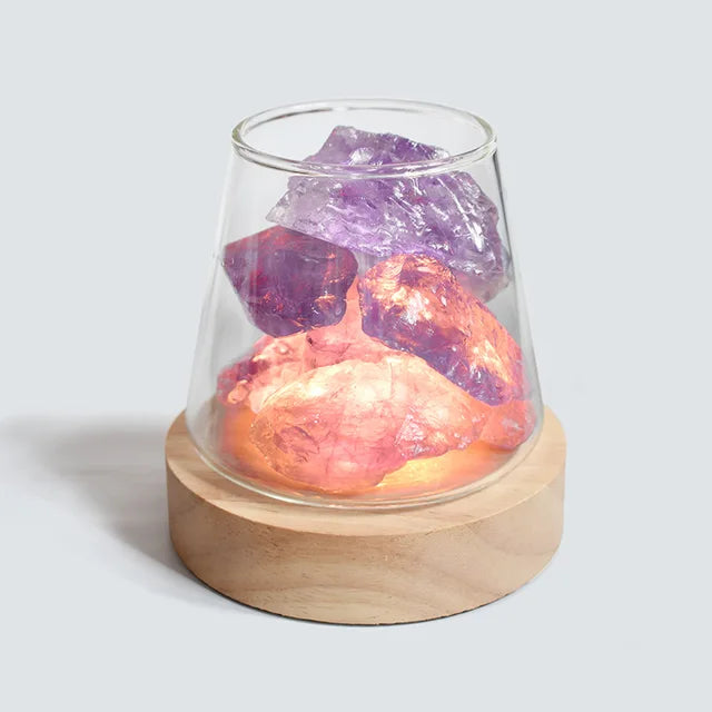 Skanto | Himalaya Saltlampe - Krystall Nattlys & Aromaterapi Diffuser