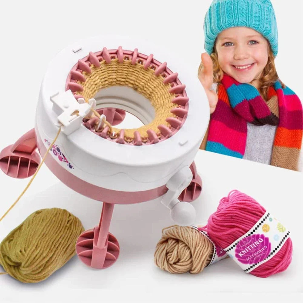 Skanto | Strickolino Strikkemaskin | 22 Nålene | Automatisk Sirkulær Strikkesett for Nybegynnere & Voksne | Rask Strikker med Tilbehør