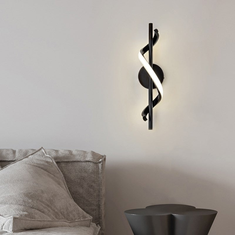 Skanto | SpiralLume – Minimalistisk LED Vegglampe med en Moderne Kante