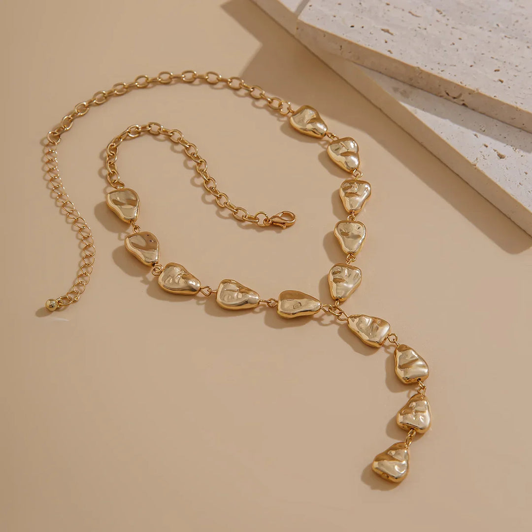 Skanto | Moderne stein inspirert lariat-halskjede