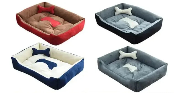 Moderne og koselige linstoff hundeseng Skanto