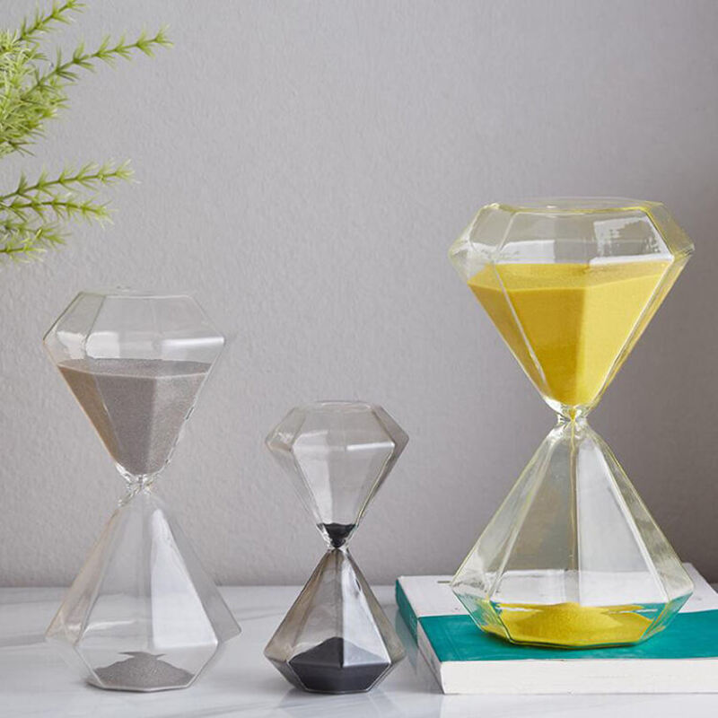 Skanto | 5–60 Minutters diamant sandglass, sandglass, sandglass, barnegave, sandglass, hjemmeinnredning, tilgjengelig i flere fargealternativer