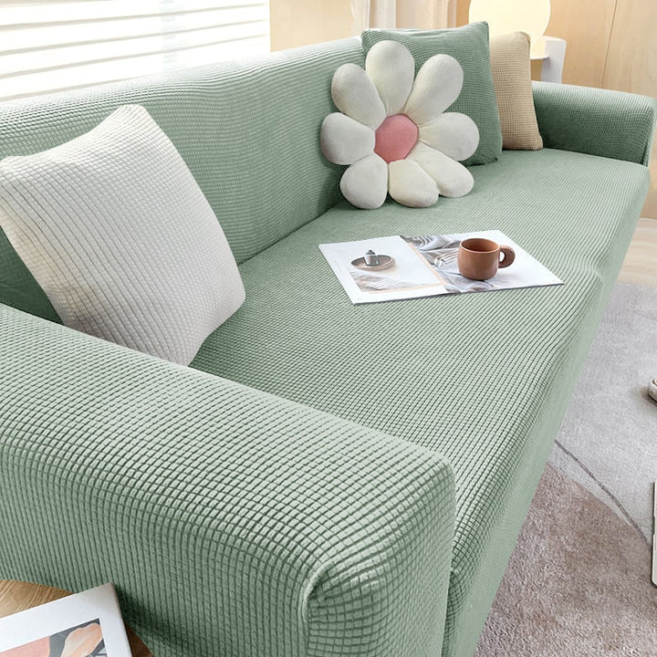Skanto | FlexiCover Elastisk Sofatrekk – Beskyttelsestrekk for Hjørnesofaer og Standard Sofaer