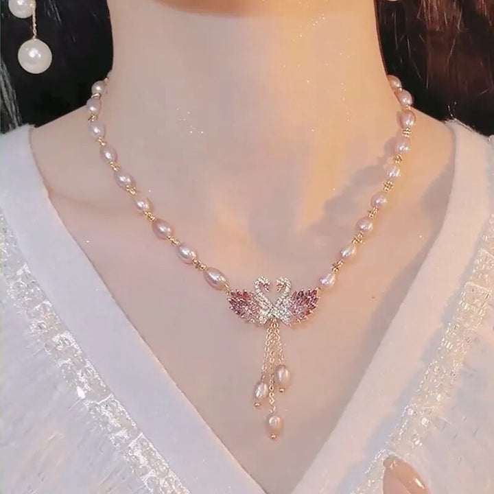 Skanto | Swan Love Charming Pendant Necklace