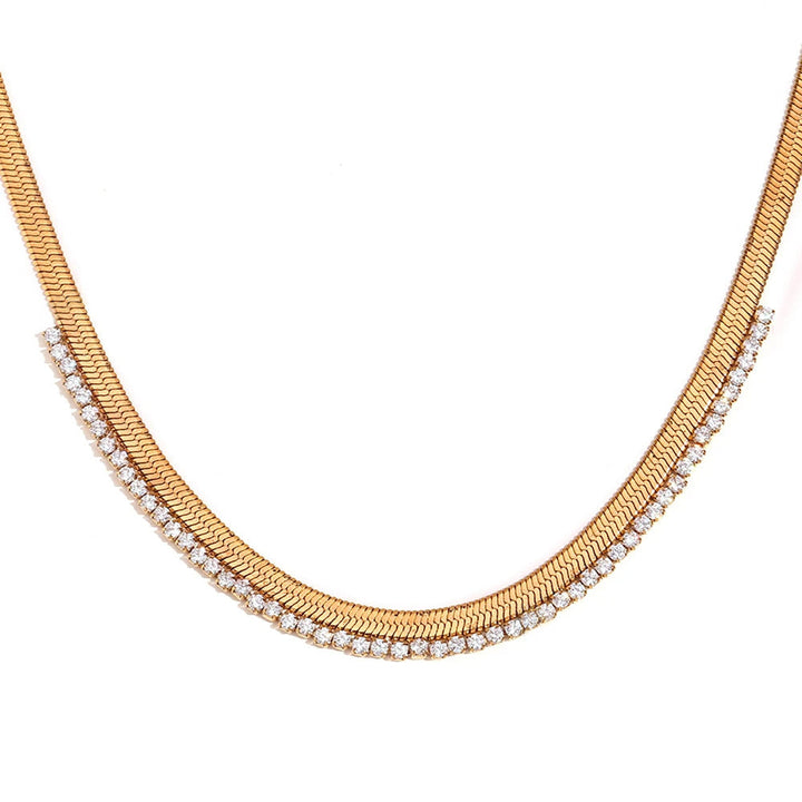 Skanto | Herringbone Diamond Dazzle Necklace