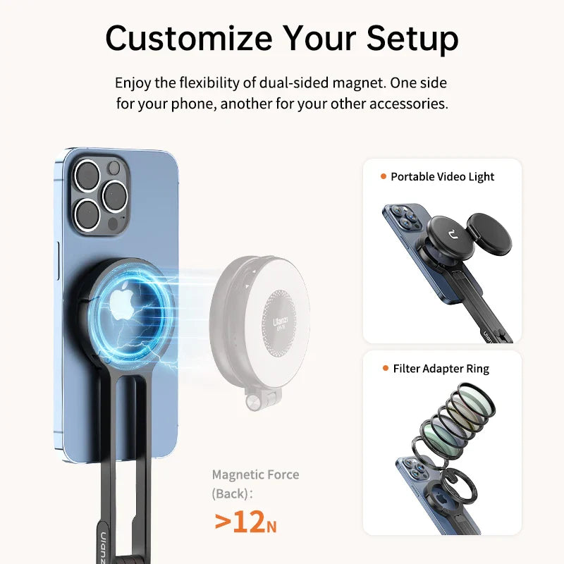 Skanto | Dobbelsidet magnetisk stativ telefonholder