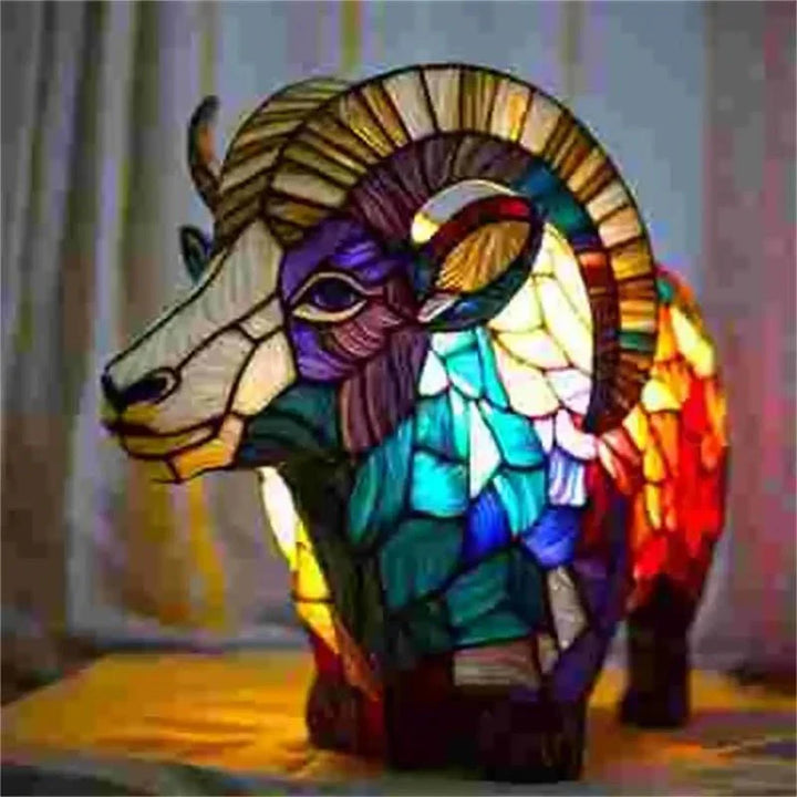 Skanto | MosaicCritter - 3D dyrelampe - Multicolor tårer - Retro design