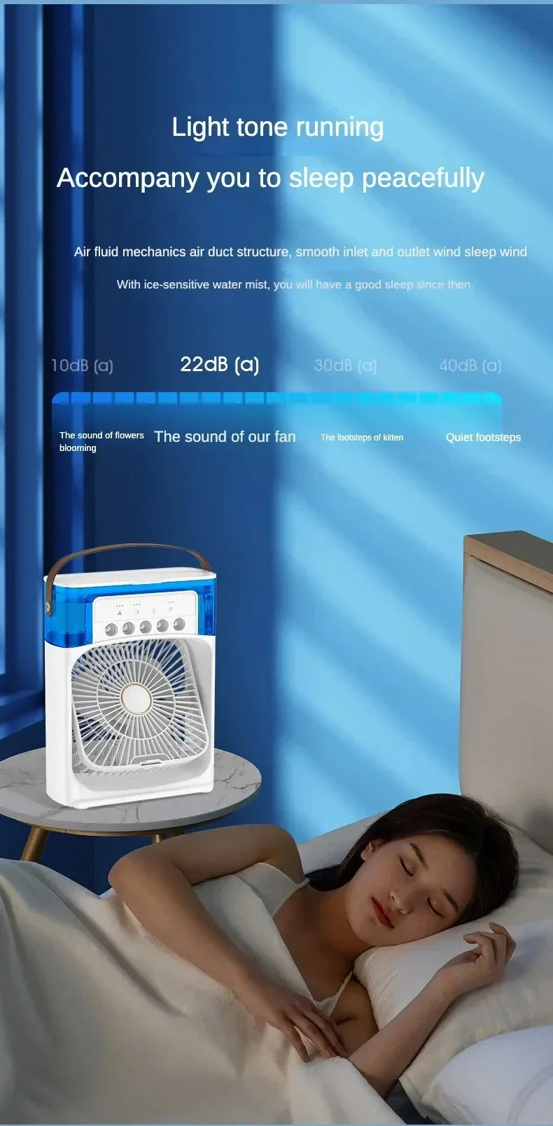 Skanto | AirMist Pro Desktop Luftfukter Vifte