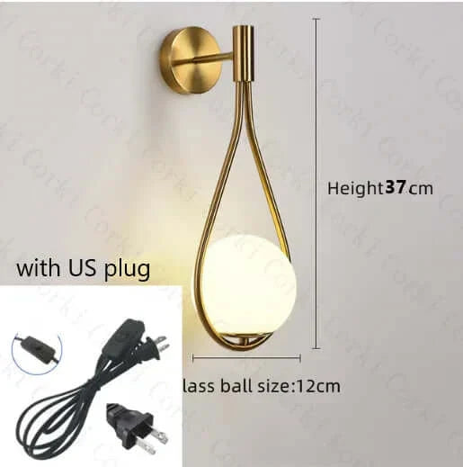 Skanto | Drop Luxury Glass Balls Vegglampe