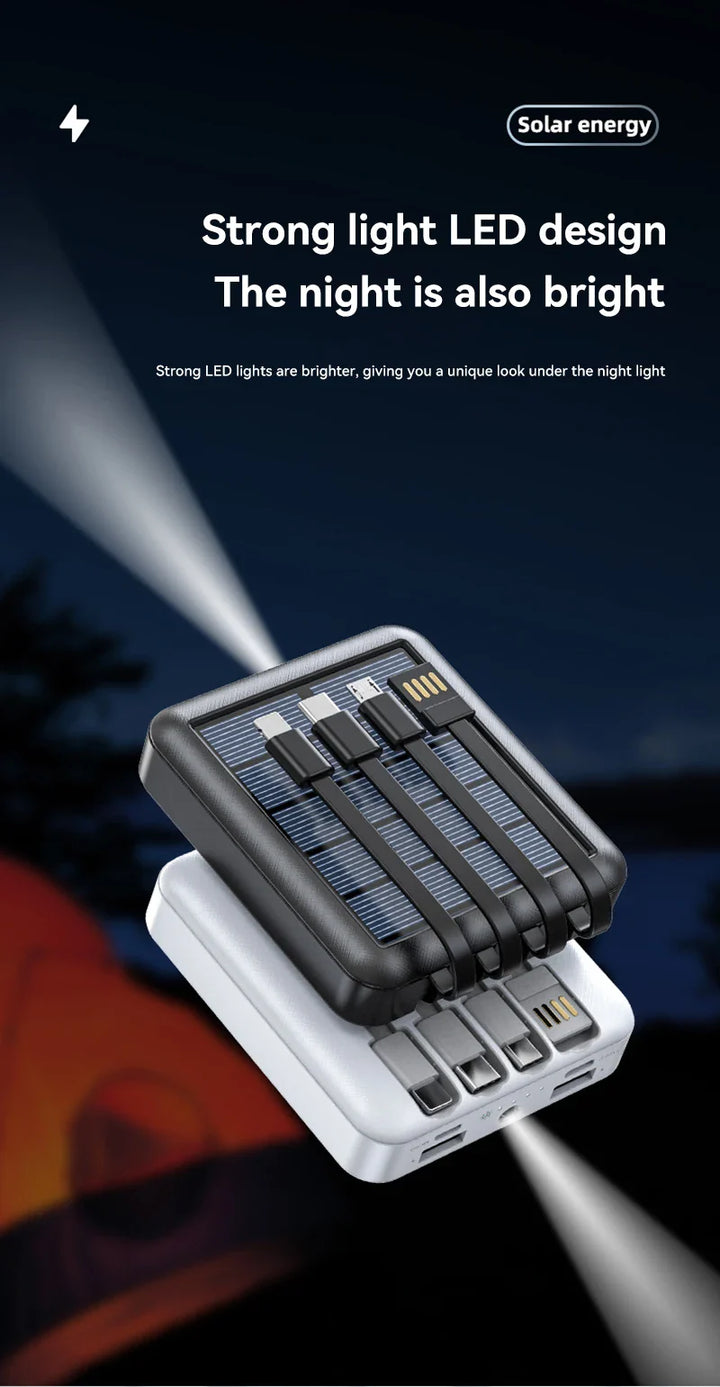 Skanto | 4 i 1 Solenergi-ladende Power Bank