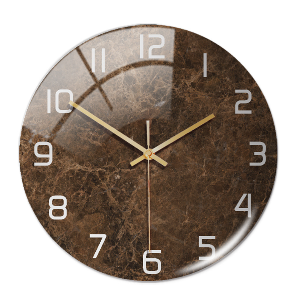 Skanto | Stilfull Veggklokke med Marmorstruktur - MarbleTime