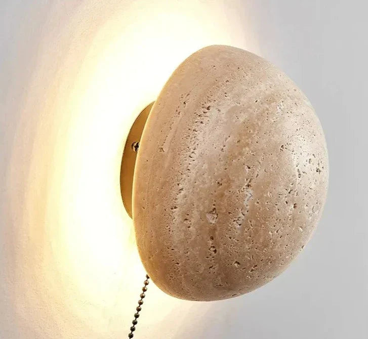 Skanto | MarbleGlow - Halvrund Steinv lampe