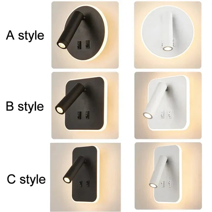FlexiGlow Lys – Justerbar LED Vegglampe Skanto