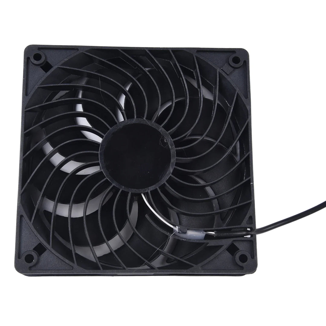Skanto | AirSol Duo Ventilasjonssystem | Solcelledrevne dual avtrekksvifter | 10W | For drivhus, dyrestall og utendørsbruk