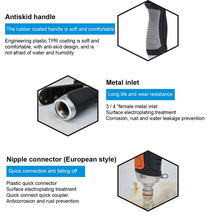 Skanto | 8-Mode Justerbar Hage Pro Vannpistol