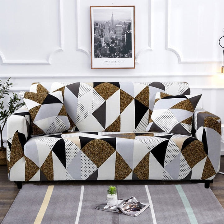 Moderne Antiskli Fargerik Elastisk Sofatrekk | Skanto