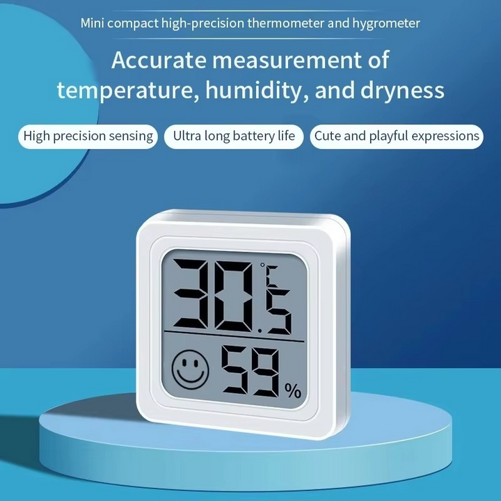 Skanto | Innendørs LCD Digital Termometer og Hygrometer med Temperatur- og Luftfuktighetsensor