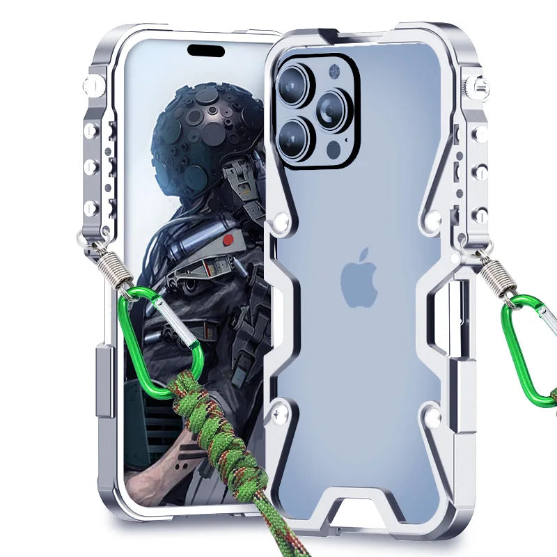 Skanto | Taktisk grep sjokksikker legeringsramme iPhone-deksel