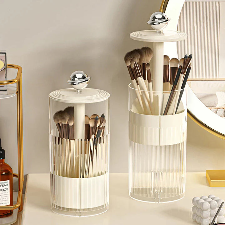 Auto Lift & Luxe Makeup Brush Organizer | Skanto