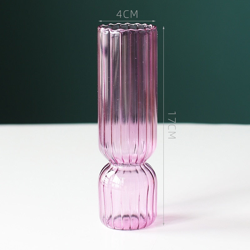 Scallop Cylinder Glass Vase | Skanto