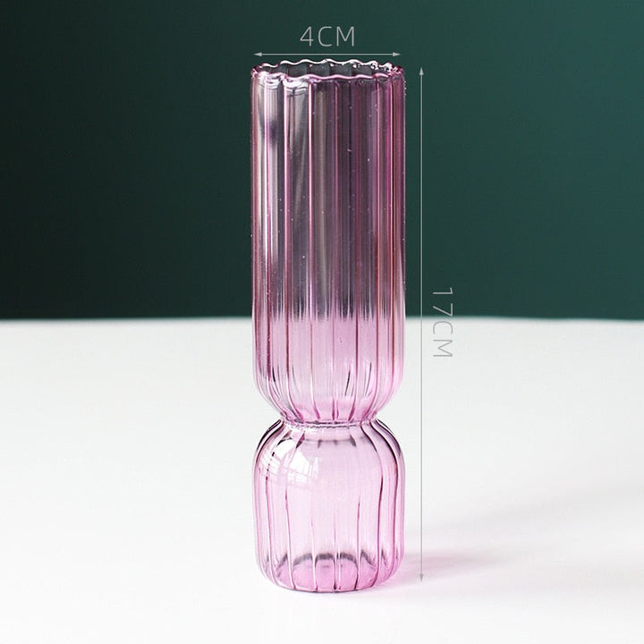Scallop Cylinder Glass Vase | Skanto